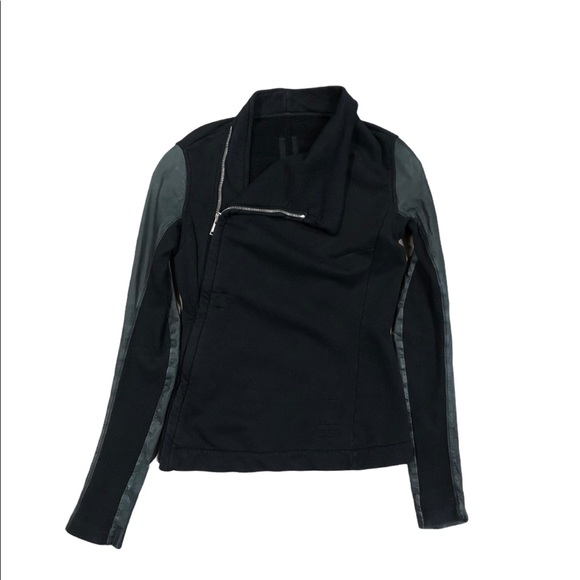 Rick Owens Jackets & Blazers - Rick Owens Drkshdw leather sleeve zip up